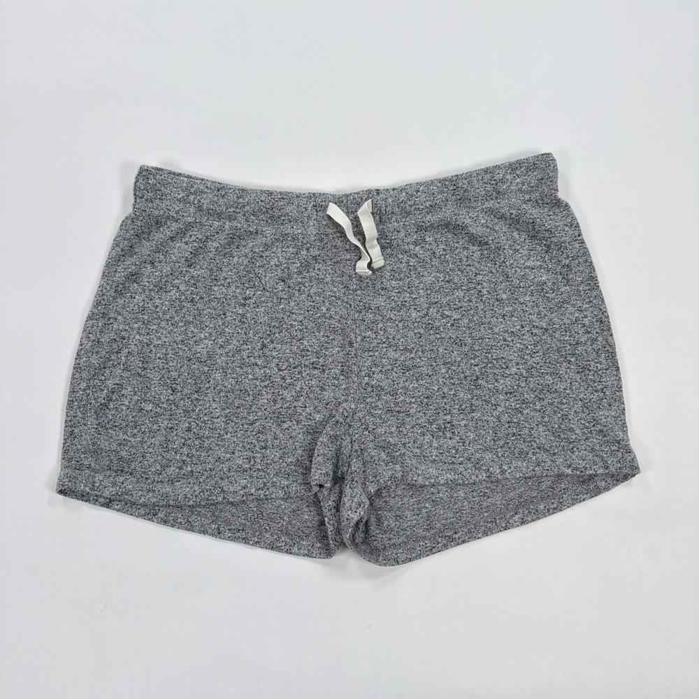 J Crew Womens Shorts S Grey‎ Heathered Knit Drawstring Lounge AD429 Pajama